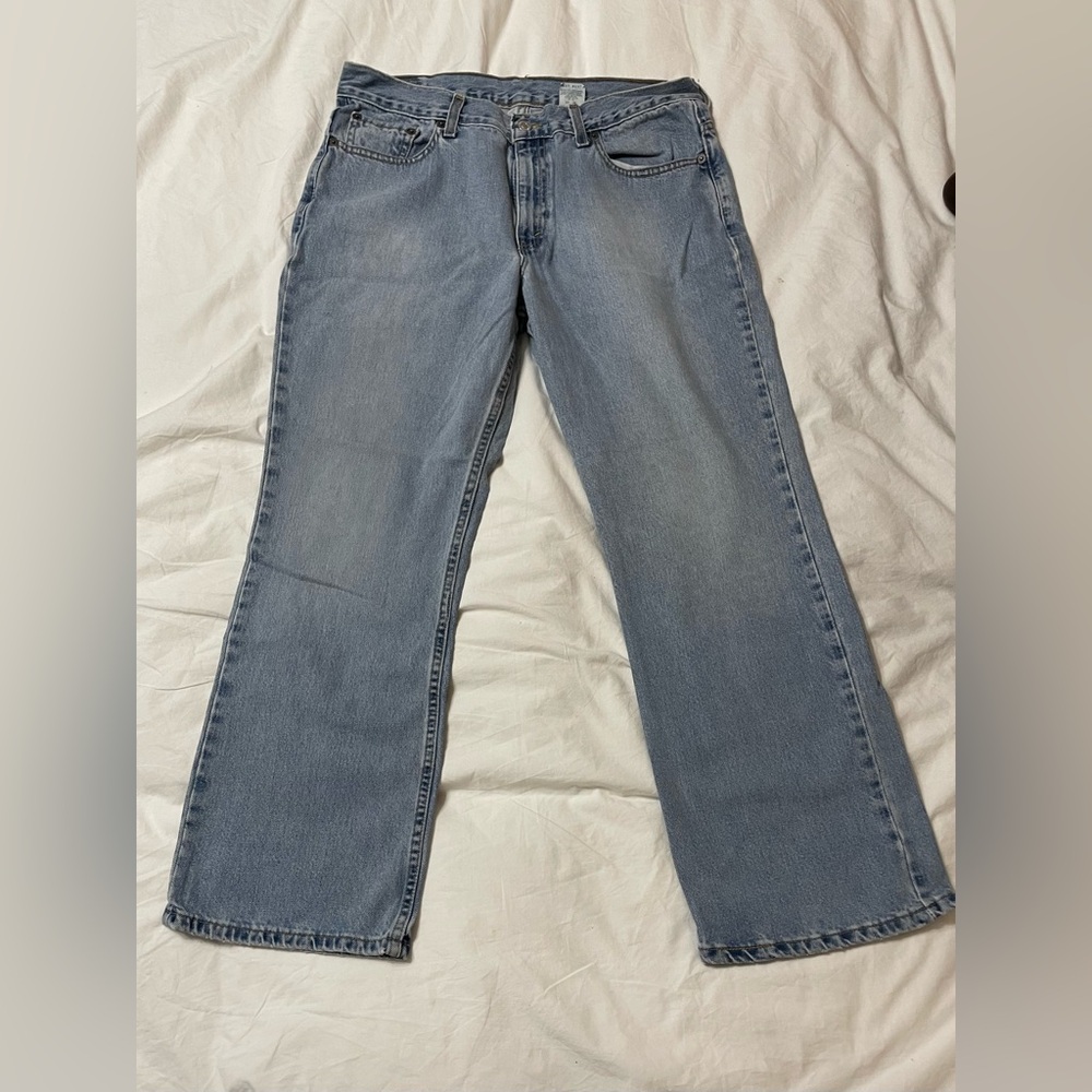 Levi’s 515 Boot Cut Lower Rise Light Blue Jeans - 14 Miss S